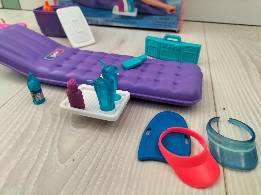 Barbie Pearl Beach/Pool Day Fun, vintage accessoires, Ophalen of Verzenden, Accessoires