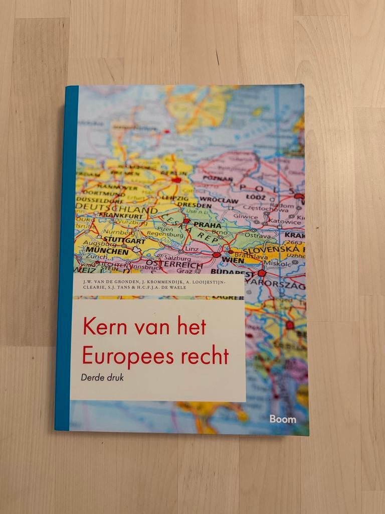 Kern van het Europees recht - Derde druk, Boeken, Studieboeken en Cursussen, Ophalen of Verzenden, Gamma, Zo goed als nieuw, WO