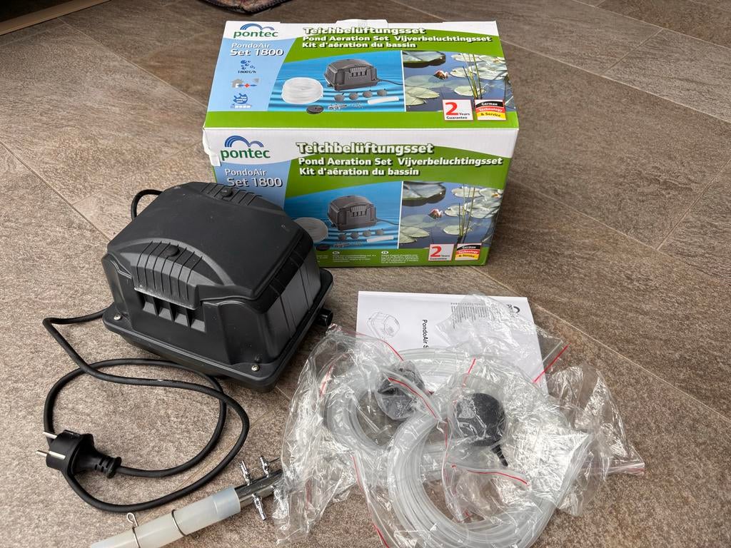 Pontec PondoAir Set 1800 vijverbeluchtingsset, Ophalen of Verzenden, Zo goed als nieuw, Vijverfilter