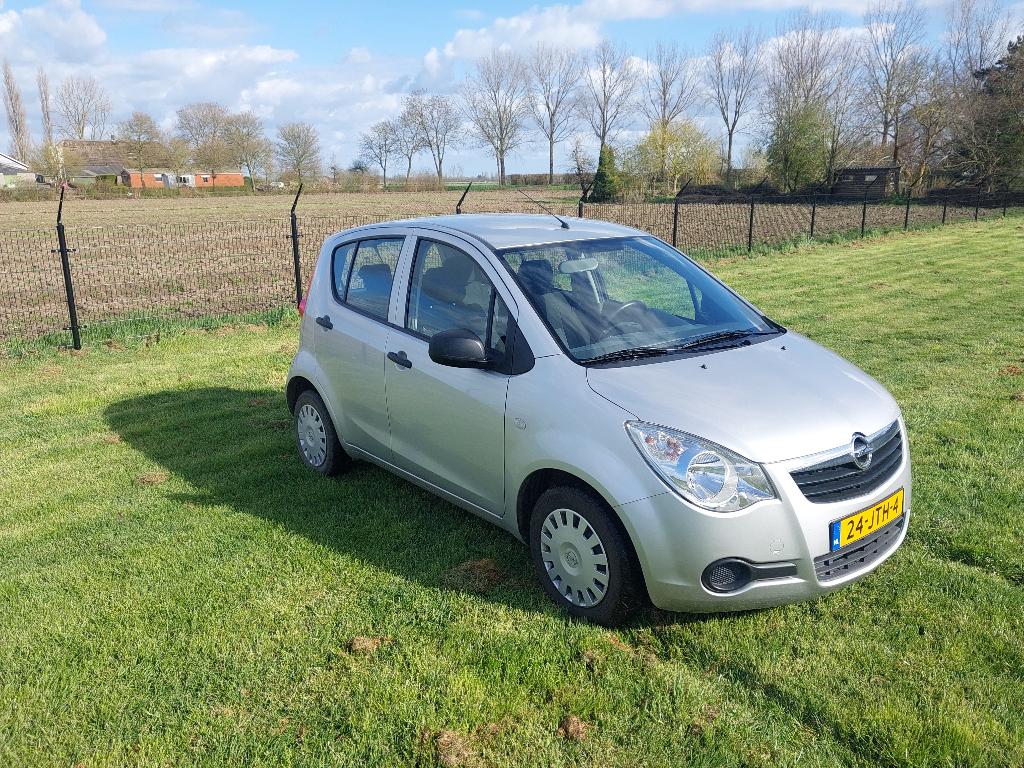 Opel Agila 1.0 12V 2009  Top conditie, binnen gestaan., Auto's, Stof, Metallic lak, Zwart, 0 kg