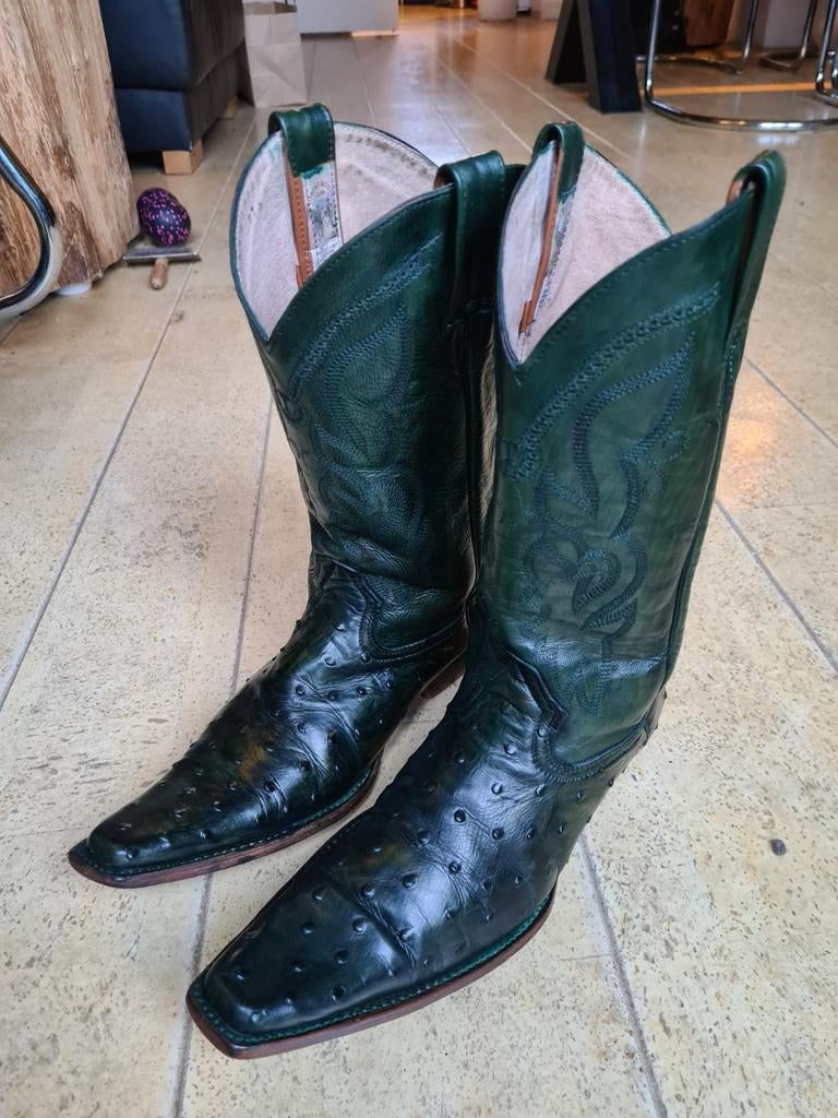Mexicaanse cowboy laarzen mt 41. Groen. Western boots, Kleding | Heren, Ophalen of Verzenden, Overige kleuren, Boots