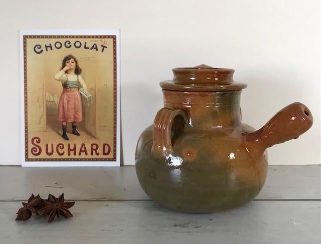 Provençaalse geglazuurde aardewerk kookpot daubiere, Ophalen of Verzenden