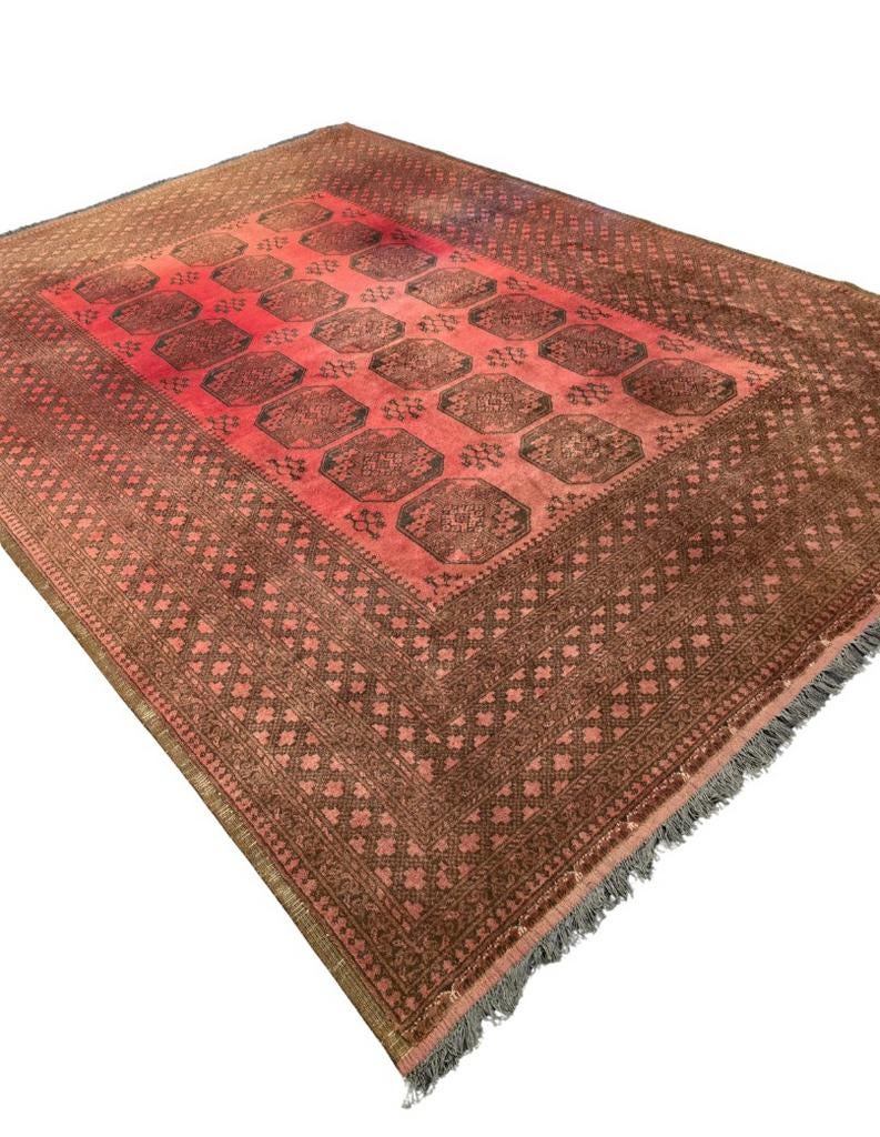 Perzisch tapijt Ersari 350x250  wollen vloerkleed Turkmeens, 1185VB, De handelmaatschappij, 200 cm of meer, Ophalen of Verzenden