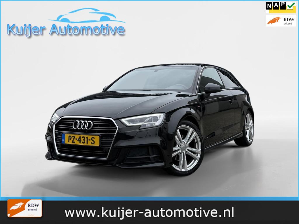 Audi A3 1.5 TFSI CoD Sport S Line Edition Automaat, 4 cilinders, 150 pk, Leder en Stof, Zwart