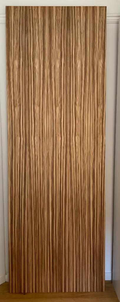 pdf plaat zebrano fineer, Doe-het-zelf en Verbouw, Ophalen, Zo goed als nieuw, Overige materialen, Minder dan 20 mm