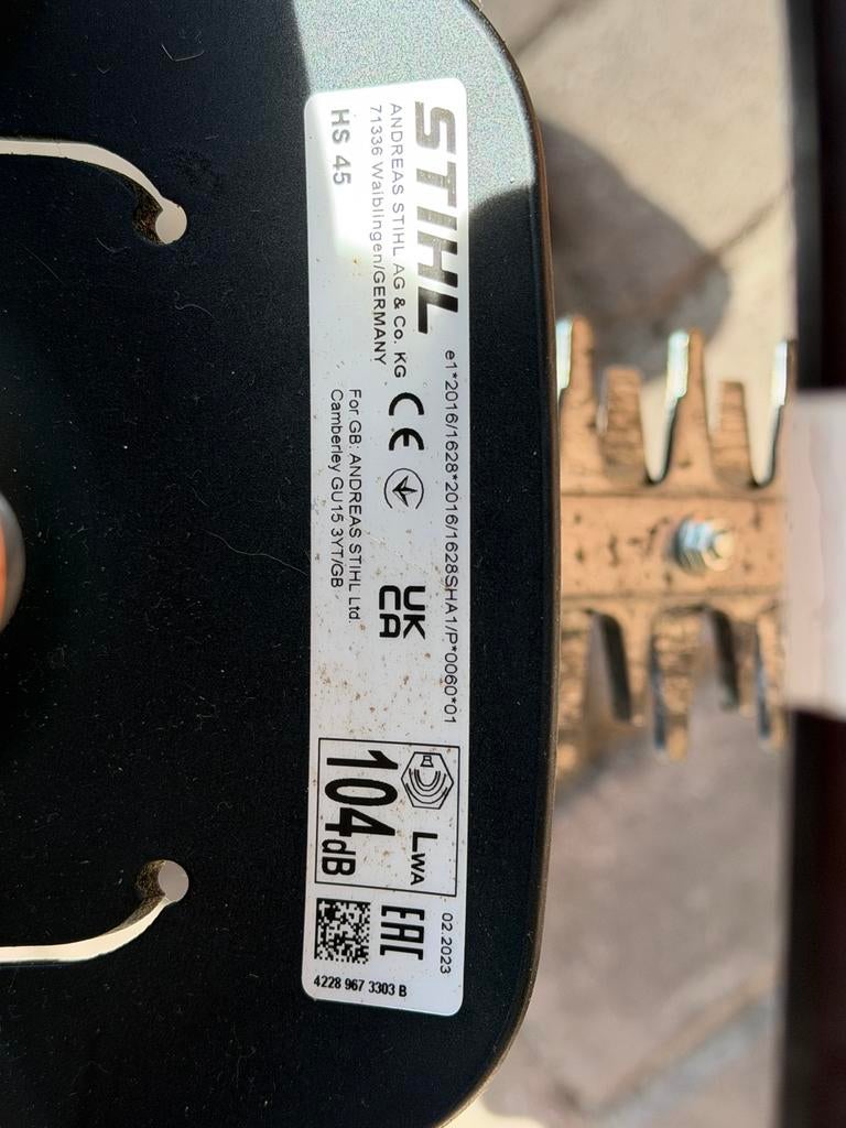 Stihl hs45 heggeschaar, Tuin en Terras, Heggenscharen, Ophalen, Zo goed als nieuw, Benzine