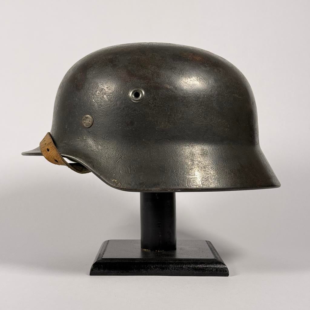 Duitse M40 helm ND Q64, Ophalen of Verzenden, Duitsland, Helm of Baret