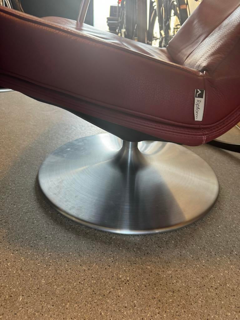 Topform leren fauteuil, Ophalen, Gebruikt, Leer, 50 tot 75 cm