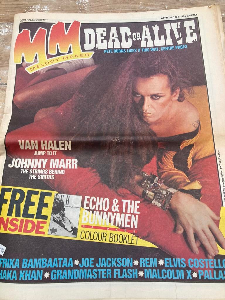 MELODY MAKER 1984 VAN HALEN Johnny Marr PALLAS Chaka Khan, Ophalen of Verzenden, Muziek, Film of Tv