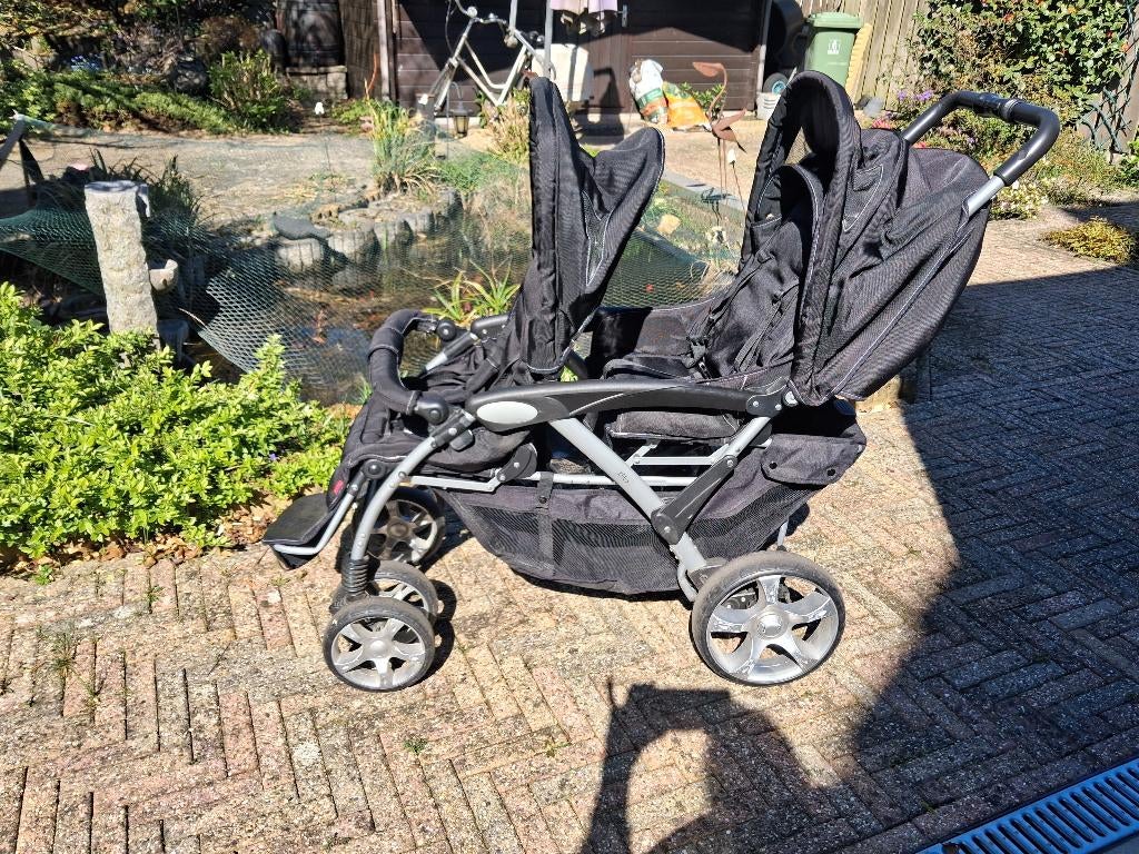 Duo buggy tweeling buggy merk Kees, Ophalen, Gebruikt, Overige merken, Verstelbare rugleuning