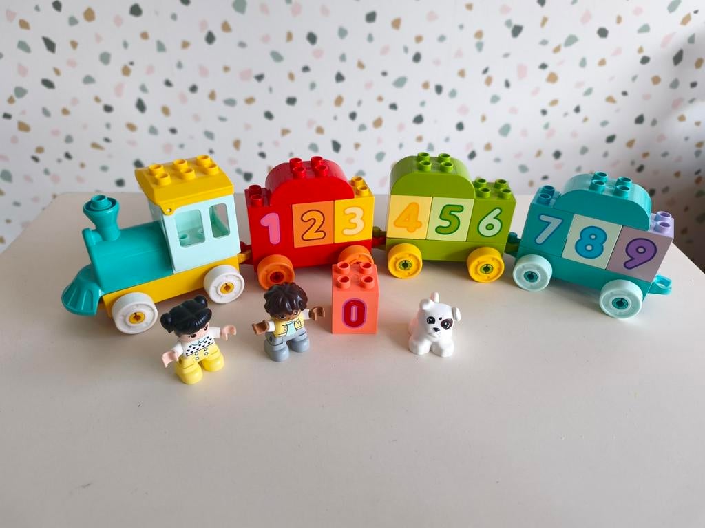 Duplo Getallen trein 10954, Ophalen of Verzenden, Zo goed als nieuw, Duplo
