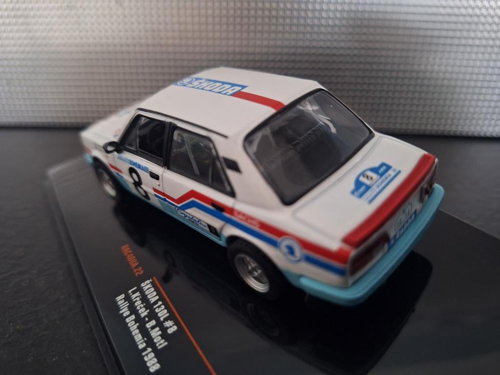 Skoda 130L #8 Rally 8 Bohemia 1988
Schaal 1:43, Overige merken, IXO, IXO, Nieuw