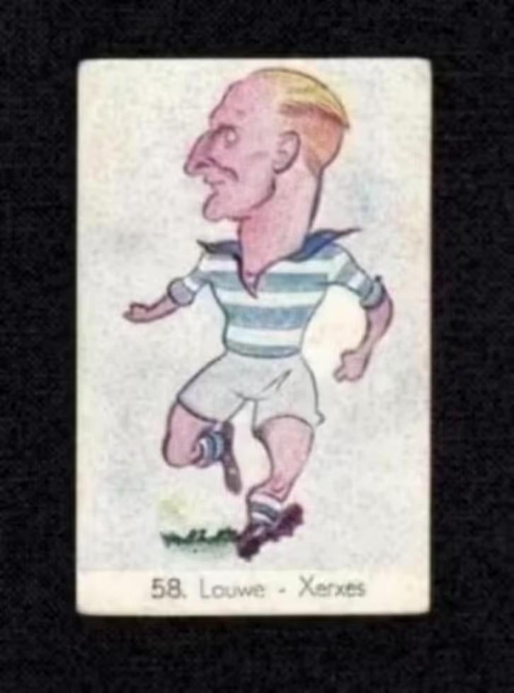 Voetbalplaatje Xerxes Rotterdam Louwe 1949., Ophalen of Verzenden, Zo goed als nieuw