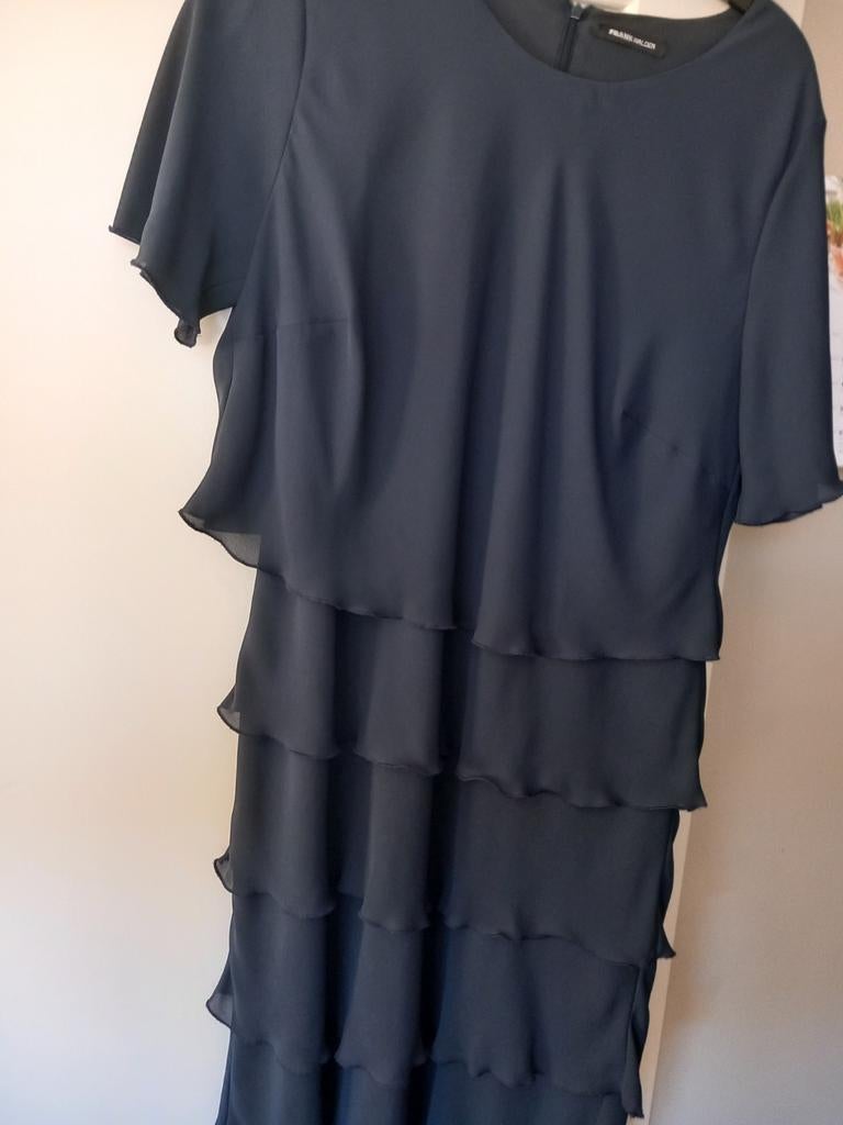 Te koop donkerblauwe jurk van Frank walder maat 46, Kleding | Dames, Overige typen, Blauw, Maat 46/48 (XL) of groter, Ophalen of Verzenden