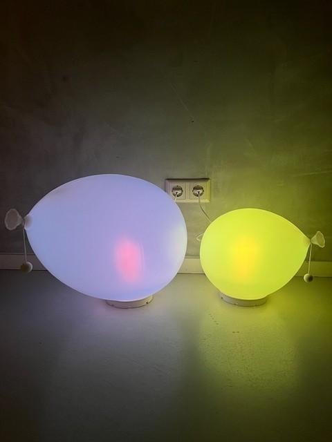 Ballon lampen 250x tafellampen balloon vintage prijs p/stuk, Kunststof, NL, Nieuw, Illum