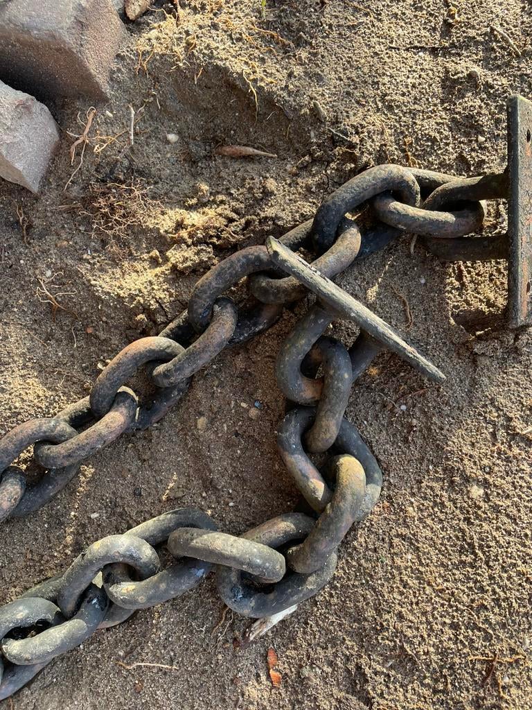 Vintage zware oude ijzeren kettingen, Ophalen of Verzenden, Gebruikt, IJzer, Overige typen