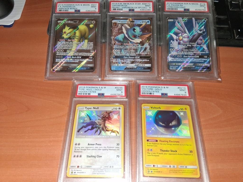 5x PSA 9 Slab, Ophalen of Verzenden, Zo goed als nieuw