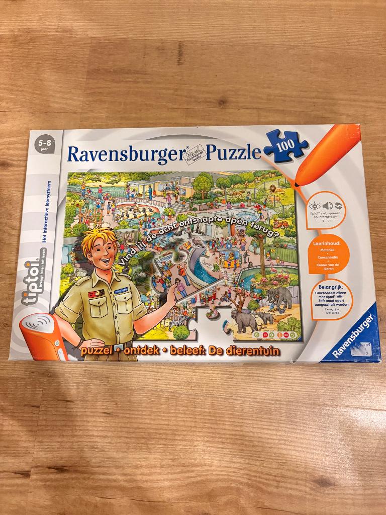 Tip Toi Puzzle (zonder en) dierentuin, Kinderen en Baby's, Speelgoed | Educatief en Creatief, Ophalen of Verzenden, Gebruikt