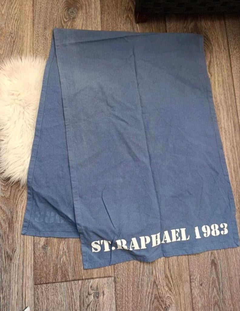 Vintage St. Raphael 1983 Tafel Loper - Blauw, Ophalen of Verzenden, Zo goed als nieuw, Rechthoek, Binnen