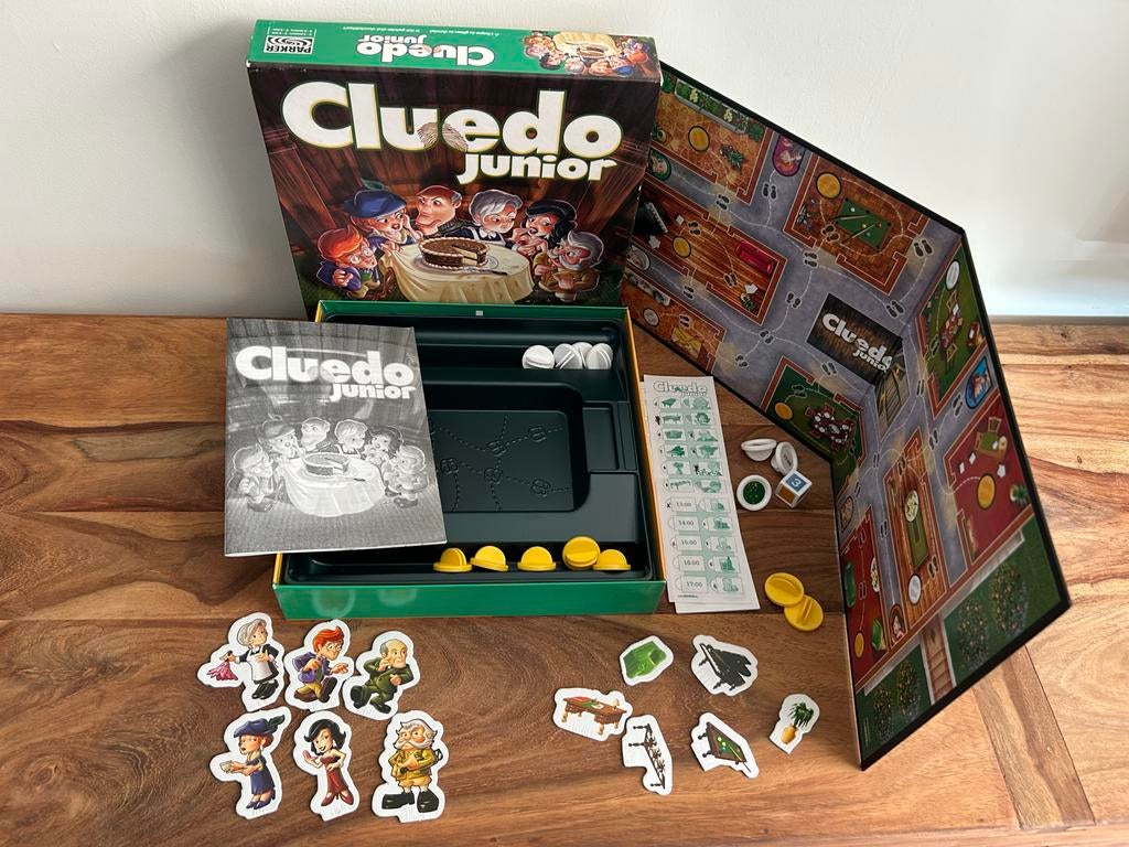 Cluedo Junior bordspel - Nieuwstaat!!, Ophalen of Verzenden, Zo goed als nieuw