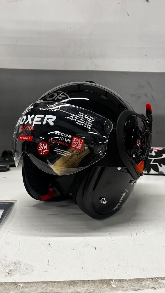 Roof Boxer V8 Alpha Helm Glans Zwart - Maat SM, Systeemhelm, Info@freshparts.nl, Ophalen of Verzenden, Kruisboog 55 Veenendaal