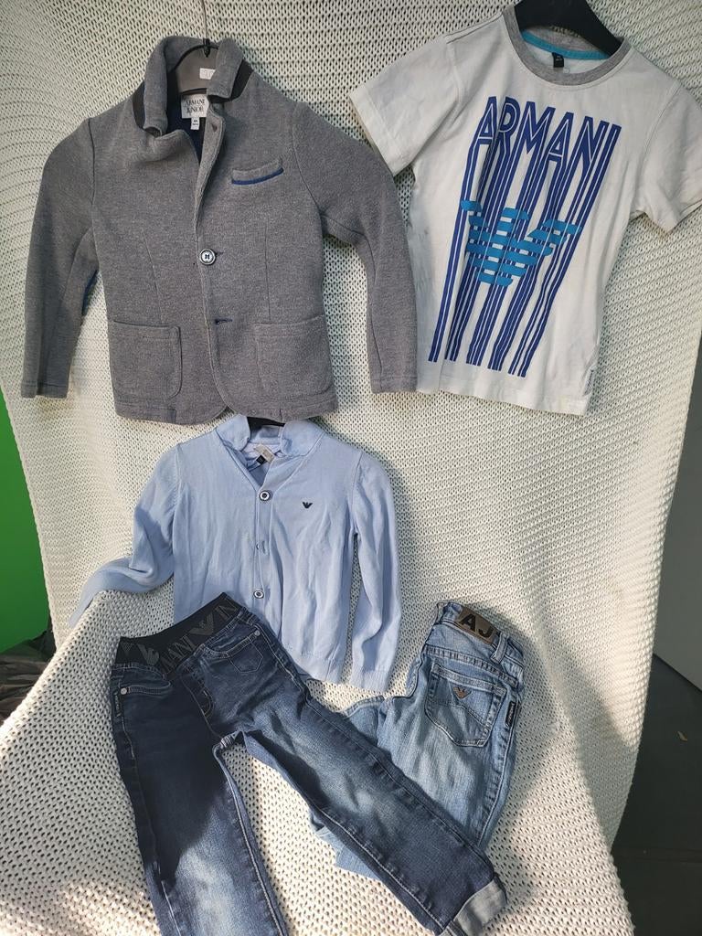 Partij pakket maat 92 98 armani merkkleding jongens merk mix, Ophalen of Verzenden, Maat 92