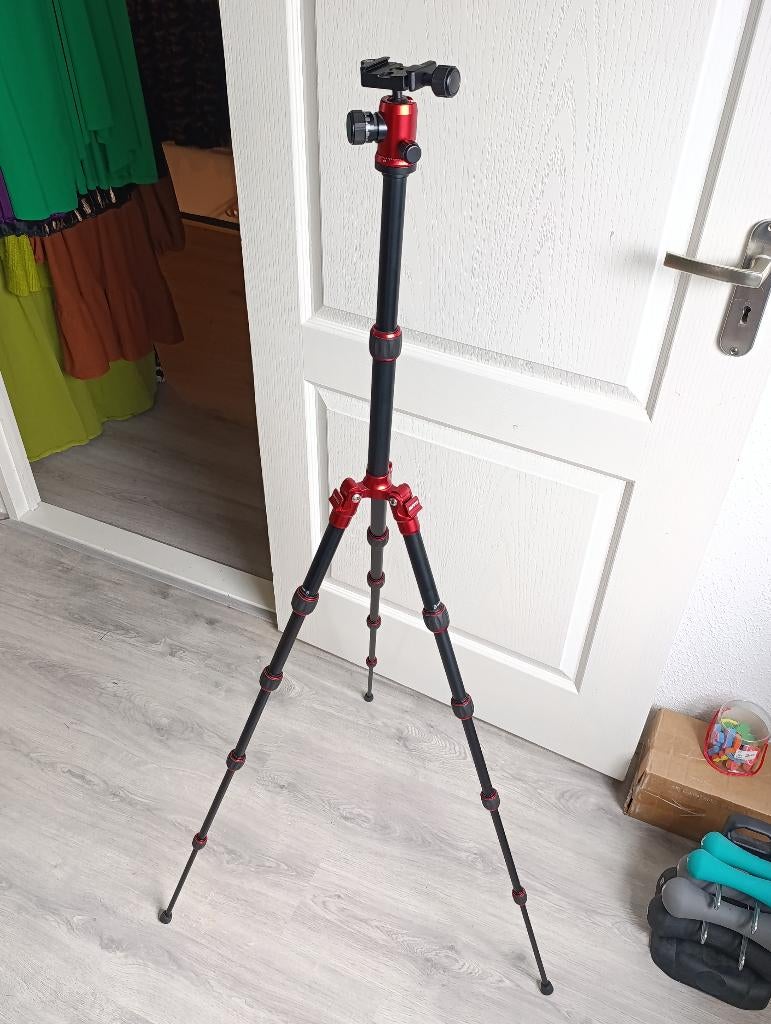 Mefoto Tripod z.g.a.n., Zo goed als nieuw, Minder dan 150 cm, Met balhoofd, Ophalen of Verzenden