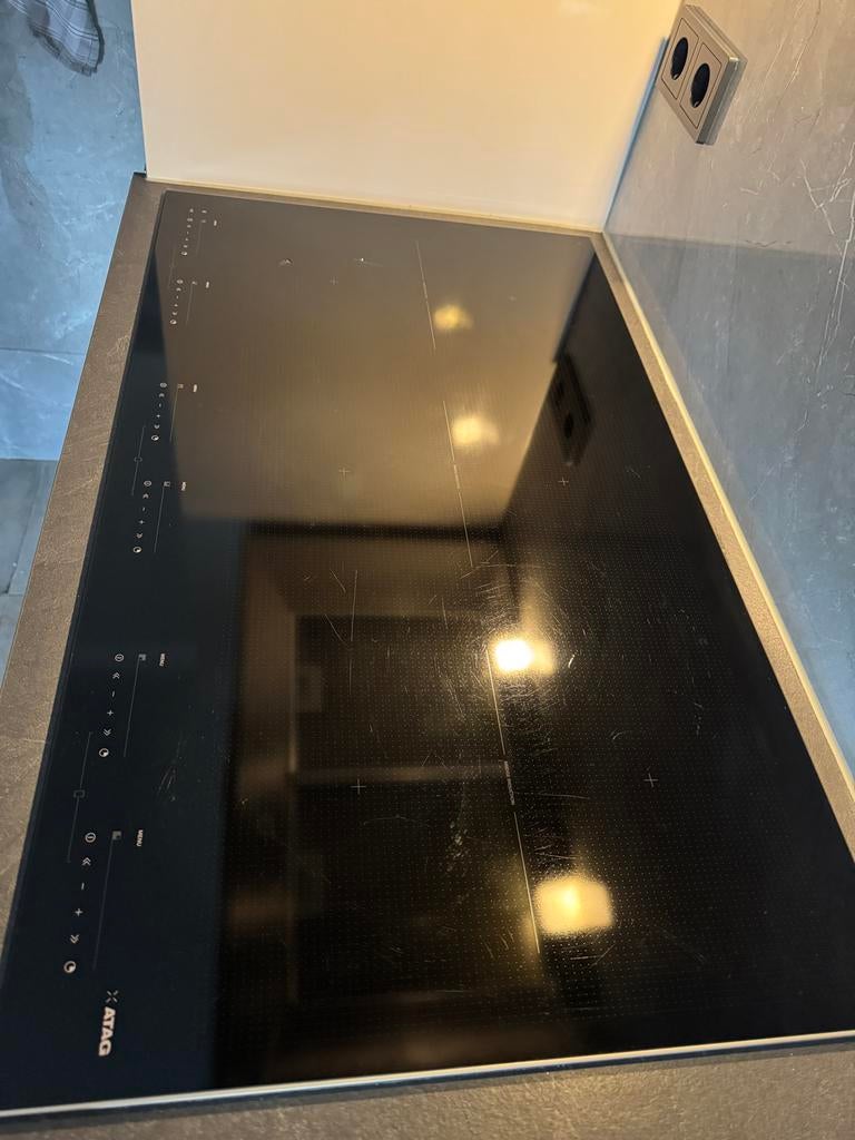 ATAG 90 cm inductiekookplaat (werkt goed), Witgoed en Apparatuur, Gebruikt, Ophalen of Verzenden, Inbouw, Inductie