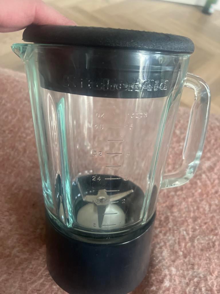 Kitchenaid blender glas met messen, Witgoed en Apparatuur, Blenders, Ophalen of Verzenden, Gebruikt, Blender-accessoire