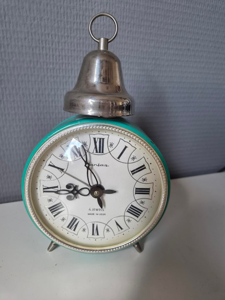 Vintage retro Jantar bellen wekker, Ophalen of Verzenden, Wekker of Tafelklok