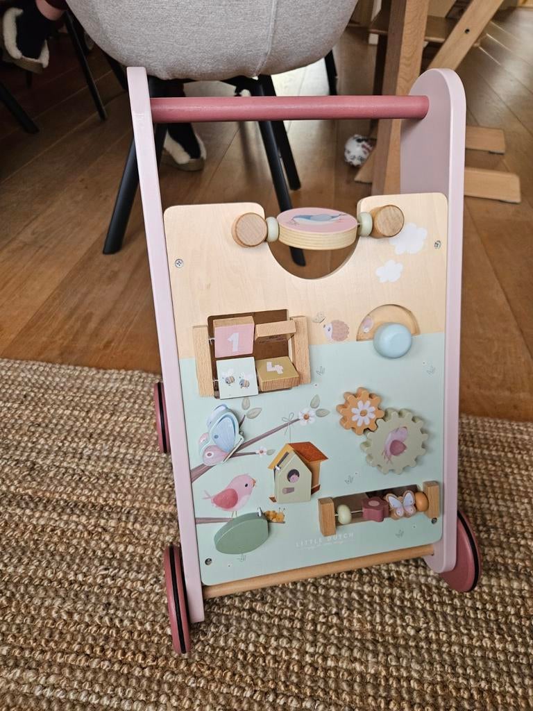 Little Dutch roze loopwagen en activiteitenkubus, Kinderen en Baby's, Ophalen, Gebruikt, Overige typen, Met wieltjes