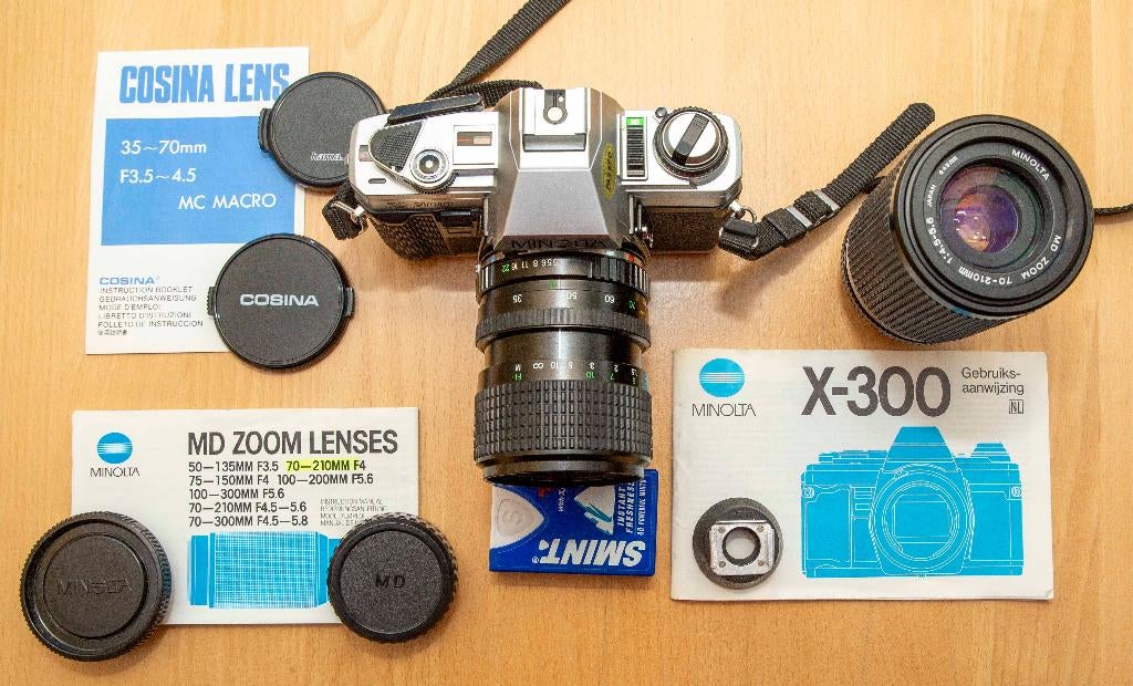 Minolta X-300, Ophalen of Verzenden, Gebruikt, Spiegelreflex, Minolta
