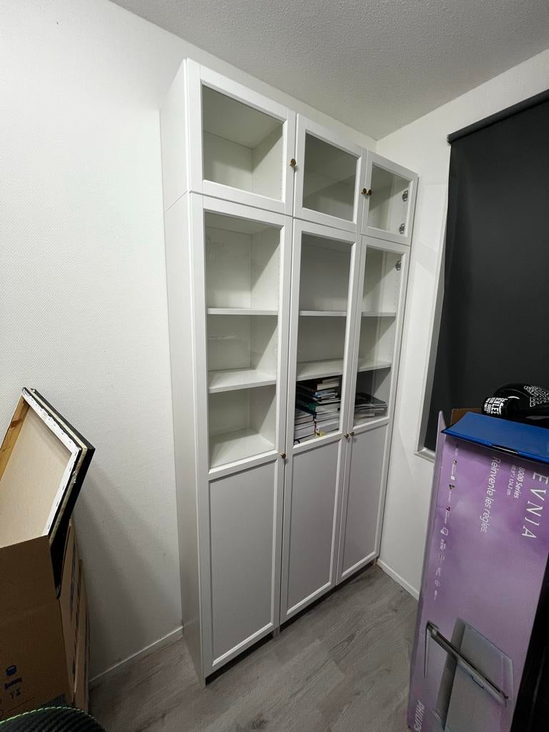 Ikea BILLY boekenkast met deuren, Huis en Inrichting, Kasten | Boekenkasten, Ophalen, Gebruikt, 100 tot 150 cm, 200 cm of meer