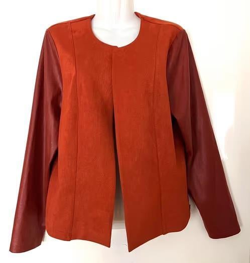 Roberto Sarto suède/leer look jasje maat 42[v]