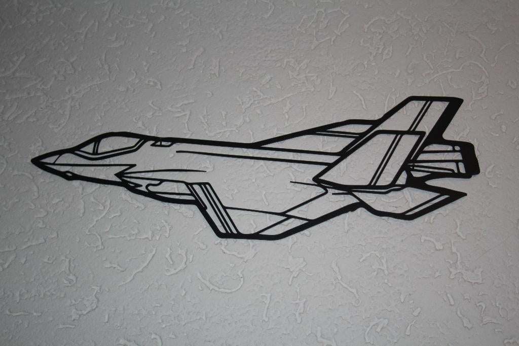 Lazer gesneden vliegtuig figuur F-35 0f NF-5, Verzenden, Nieuw