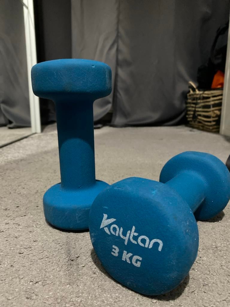 Kaytan gewicht duo set sport 3 kg per gewicht, Ophalen, Gebruikt, Armen, Dumbbell