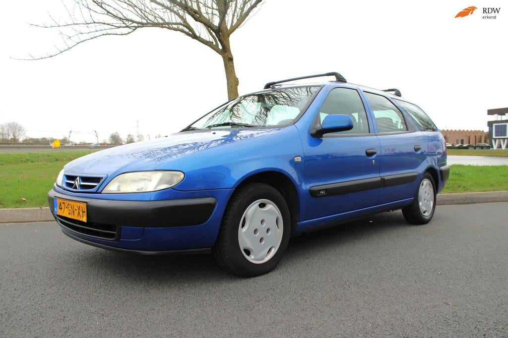 Citroen Xsara Break 1.6i Plaisir Airco, Stof, 4 cilinders, Blauw, 49 €/maand