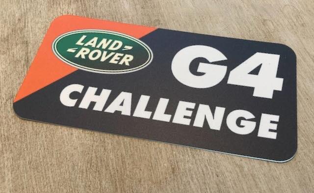 LANDROVER G4   Bordje USA kenteken plastic +- 30-x15 cm, Ophalen of Verzenden, Zo goed als nieuw, Auto's