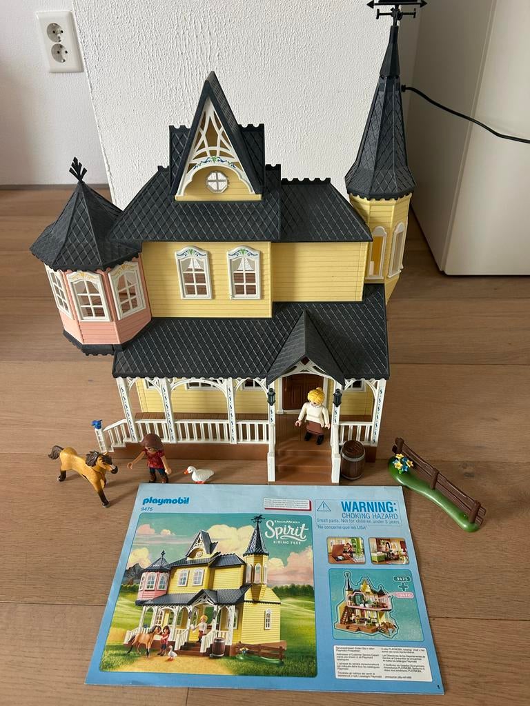 Playmobil Spirit Lucky's huis 9475, Ophalen of Verzenden, Zo goed als nieuw, Complete set