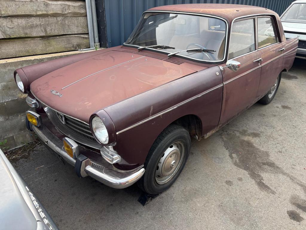 Peugeot 404 1968, Auto's, Oldtimers, Particulier, Te koop, Peugeot, Benzine, Sedan, Handgeschakeld, Bruin, Beige, Stof, Achterwielaandrijving