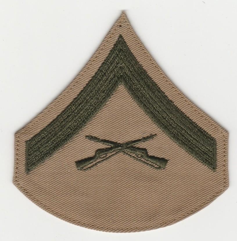 Rang / chevron US Marine Corps (USMC) -  Lance Corporal, Verzenden, Marine, Amerika, Embleem of Badge