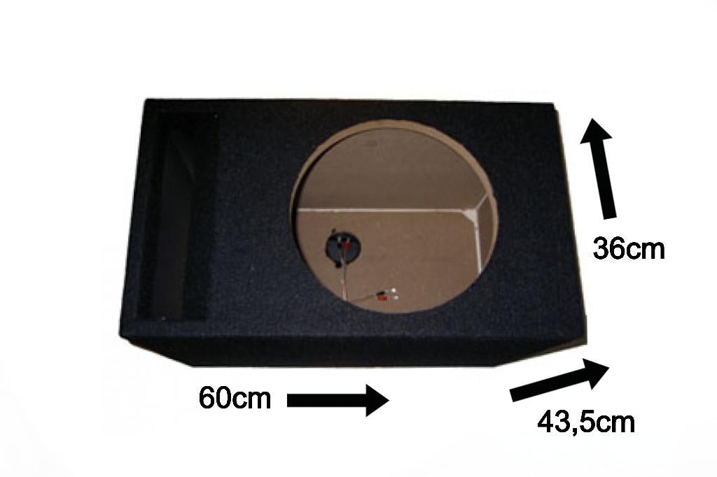 54 Liter 12'' Inch Subwoofer Gepoorte Kist Necom NE1212.1AIR, ., Nieuw, Ophalen of Verzenden, .