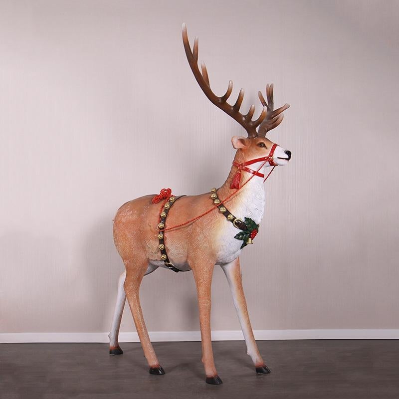Reindeer for Santa’s Sleigh – Rendier Hoogte 218 cm, Ophalen, HorecaBeelden, Nieuw, HorecaBeelden