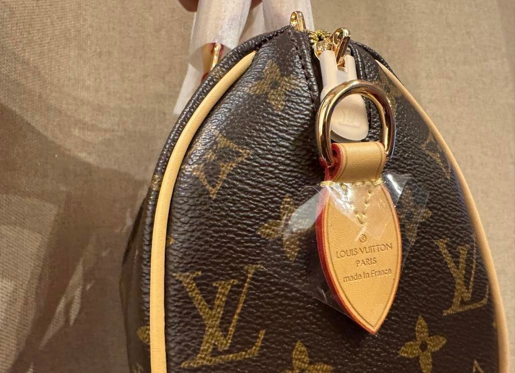 Mini Louis Vuitton Speedy (pre-owned) - Uitstekende staat, Ophalen of Verzenden, Zo goed als nieuw, Bruin, Handtas