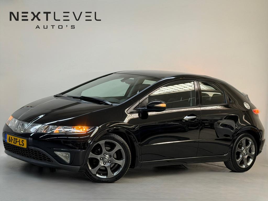Honda Civic 1.8 Executive AUTOMAAT PANO Cruise APK Leder, Auto's, Honda, 15 km/l, Gebruikt, 4 cilinders, Zwart