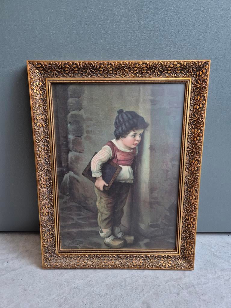 H. Kaulbach - Boy with a slate, Ophalen