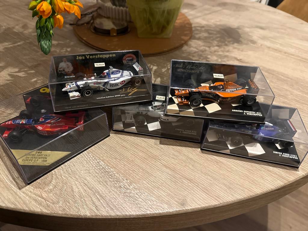 Minichamps Jos Verstappen collectie 1:43, Ophalen of Verzenden, Zo goed als nieuw, Auto, MiniChamps