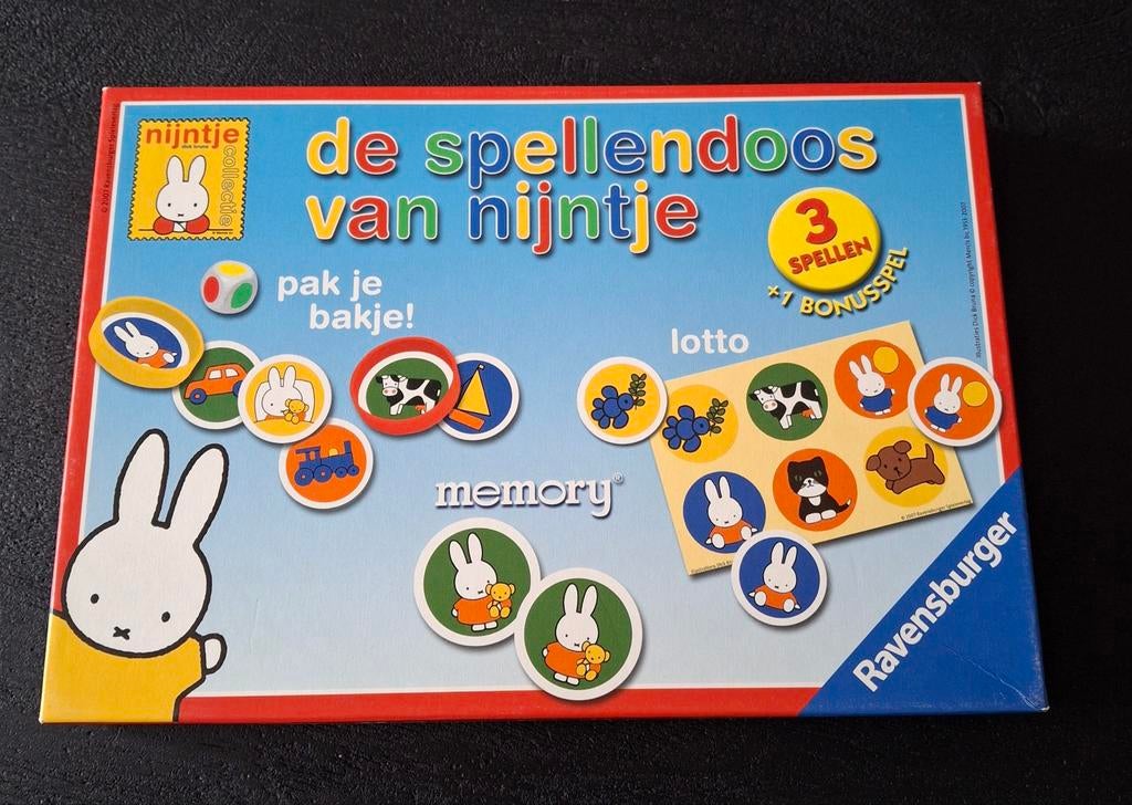 De spellendoos van Nijntje lotto memory Ravensburger, Ophalen, Zo goed als nieuw