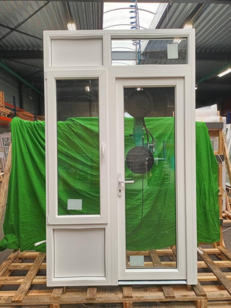 Kunststof Buitendeur volglas  b155,5 x h263 cm -2370-, Niet ingevuld, Kunststof, Niet ingevuld, Nieuw