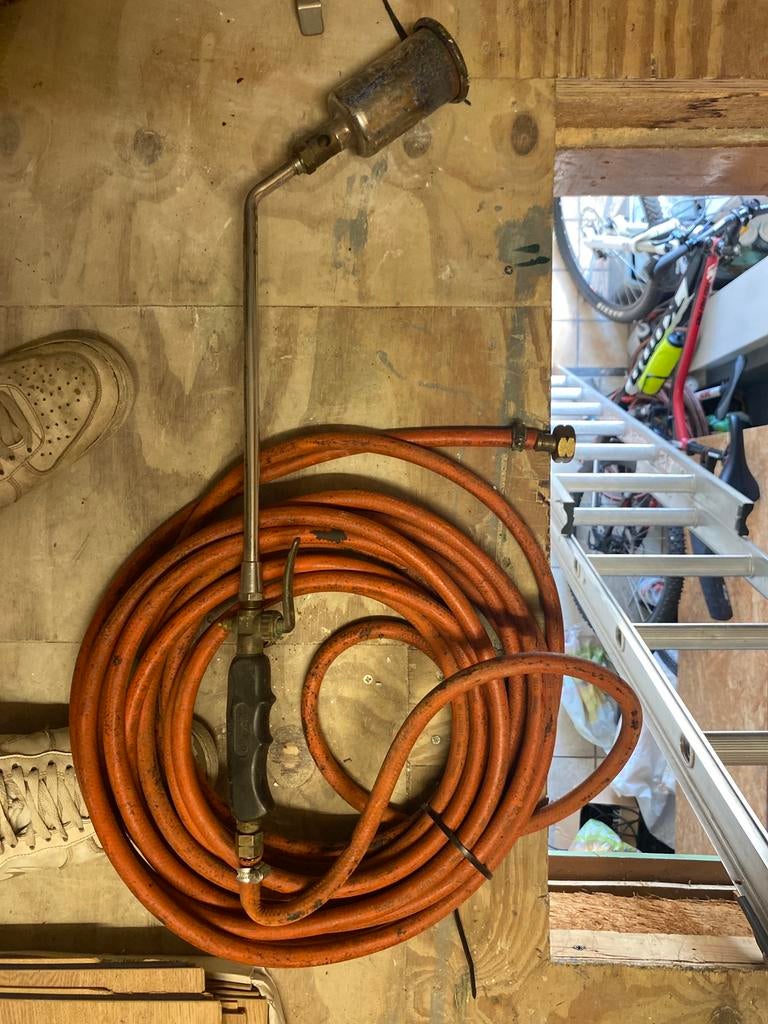 Kayser Professionele Dakbrander Set met Lange Slang, Kunststof, Ophalen of Verzenden, Zo goed als nieuw, 15 m² of meer